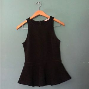 Black Sleeveless High Neck Blouse (Lush)
